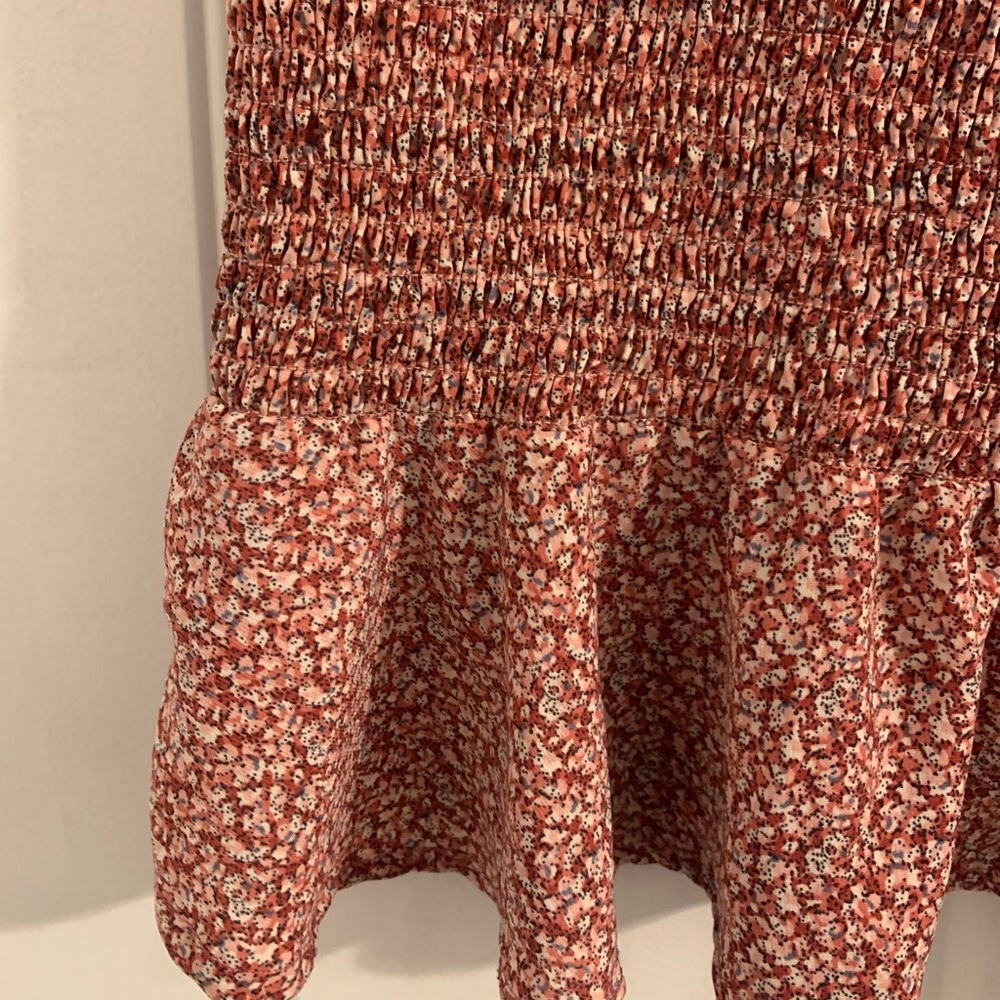 pink, burgundy, light pink mini skirt. Size medium